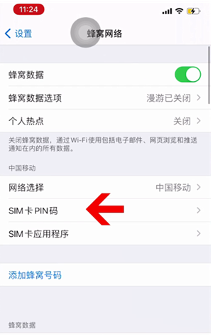 永平苹果14维修网分享如何给iPhone14的SIM卡设置密码 