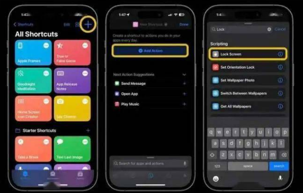 永平苹果14锁屏维修店分享iPhone14升级iOS16.4后如何创建锁屏快捷方式 